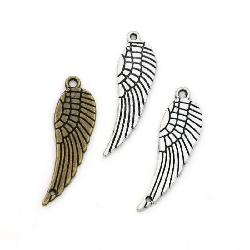 Antique Silver Plated Angel Wings Charms Pendants for Bracelet Jewelry Making DIY Handmade 30x10mm 20pcs/lot
Antique Silver Plated Angel Wings Charms Pendants for Bracelet Jewelry Making DIY Handmade 30x10mm 20pcs/lot