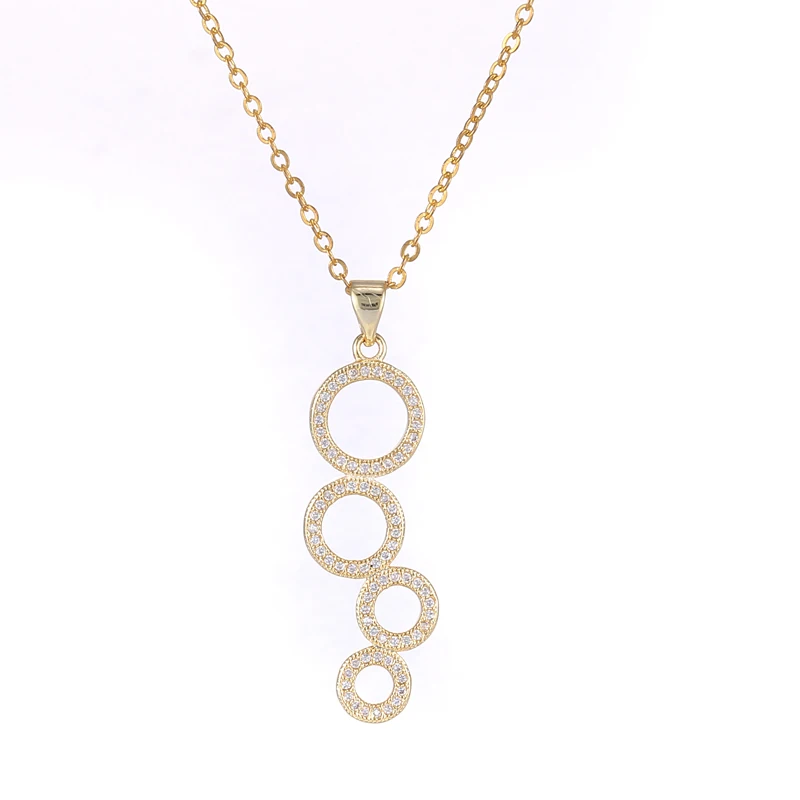 Hot Trendy Jewelry Shining Zircon Four Circle Pendants & Necklaces For Women Diy Chain Friendship Necklace Bijoux Christmas Gift
Hot Trendy Jewelry Shining Zircon Four Circle Pendants & Necklaces For Women Diy Chain Friendship Necklace Bijoux Christmas Gift