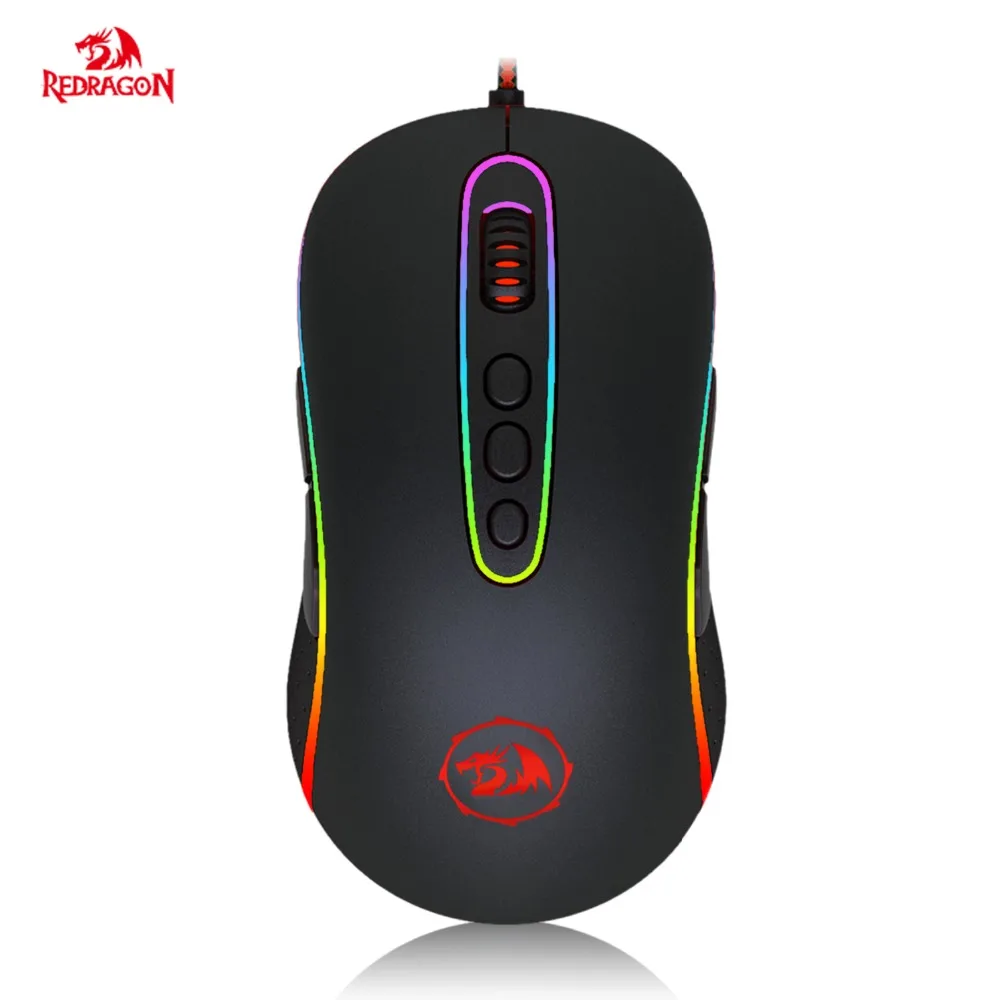Игровая мышь Redragon M702-2 PHOENIX 10000 DPI RGB настраиваемая 7 цветов 5 программируемых