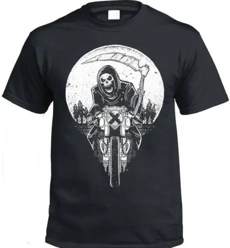 Biker T-Shirt Mens Gift Present Bike Motorbike Rider Rockt-Shirt 2019 Fashion Men Hot Sale T Shirt Cool Shirts | Мужская одежда