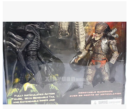 Фото Экшн фигурка Neca alien против хищника 2 шт./комплект маленьких жука 7 дюймов в