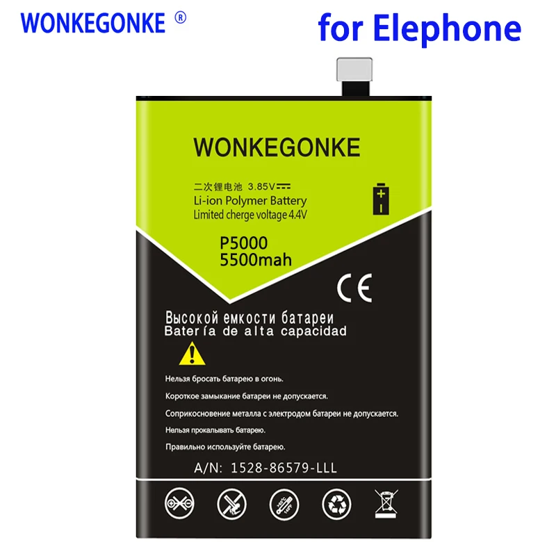 WONKEGONKE 5500mah for THL 5000 THL5000 for Elephone P5000 Battery Batterie High quality +tracking number
WONKEGONKE 5500mah for THL 5000 THL5000 for Elephone P5000 Battery Batterie High quality +tracking number