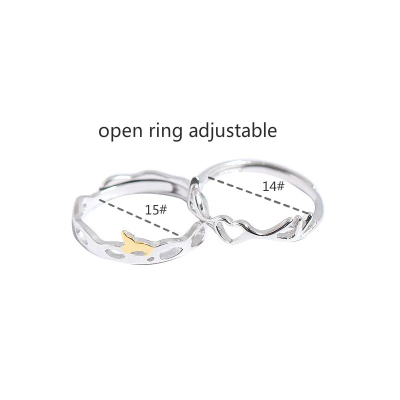 Flyleaf Heart Shape Real 925 Sterling Silver Rings For Women Fine Jewelry Lovers' Open Ring Men Personalized Valentine's Day
Flyleaf Heart Shape Real 925 Sterling Silver Rings For Women Fine Jewelry Lovers' Open Ring Men Personalized Valentine's Day
