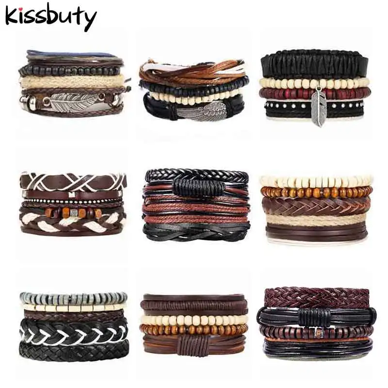 4pcs/Set Vintage Leaf Feather Wing Leather Bracelet Men 2019 Fashion Bracelets & Bangles Gift for Men Pulseira Masculina Jewelry
4pcs/Set Vintage Leaf Feather Wing Leather Bracelet Men 2019 Fashion Bracelets & Bangles Gift for Men Pulseira Masculina Jewelry