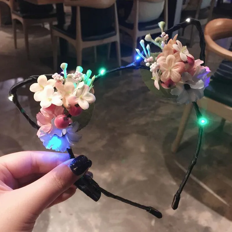 New Flower Cat Animal Ears LED Blinking Headband Women Lady Girls Flashing Hairband Birthday Glow Party Supplies Christmas
New Flower Cat Animal Ears LED Blinking Headband Women Lady Girls Flashing Hairband Birthday Glow Party Supplies Christmas