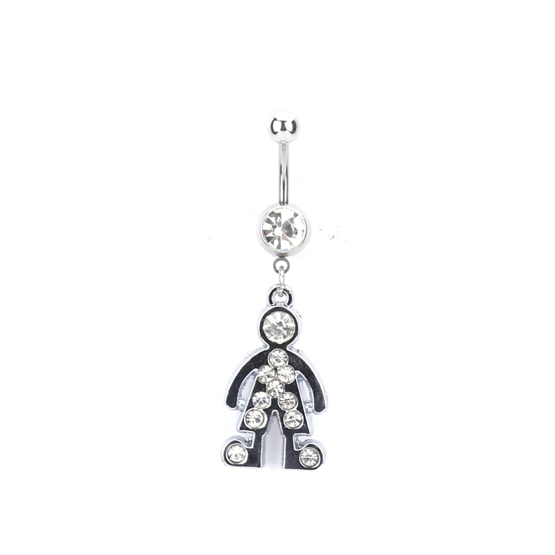 Piercing Navel Stainless Steel boy pendant Belly Button Rings for Women Body Jewelry
Piercing Navel Stainless Steel boy pendant Belly Button Rings for Women Body Jewelry