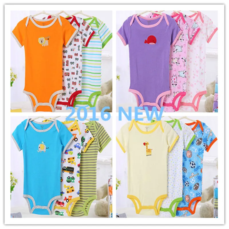 New arrival 3pcs/lot Baby bodysuits Girl Short sleeve romper appliques cotton Baby boy bodysuit summer kid clothes 3-24 months
New arrival 3pcs/lot Baby bodysuits Girl Short sleeve romper appliques cotton Baby boy bodysuit summer kid clothes 3-24 months