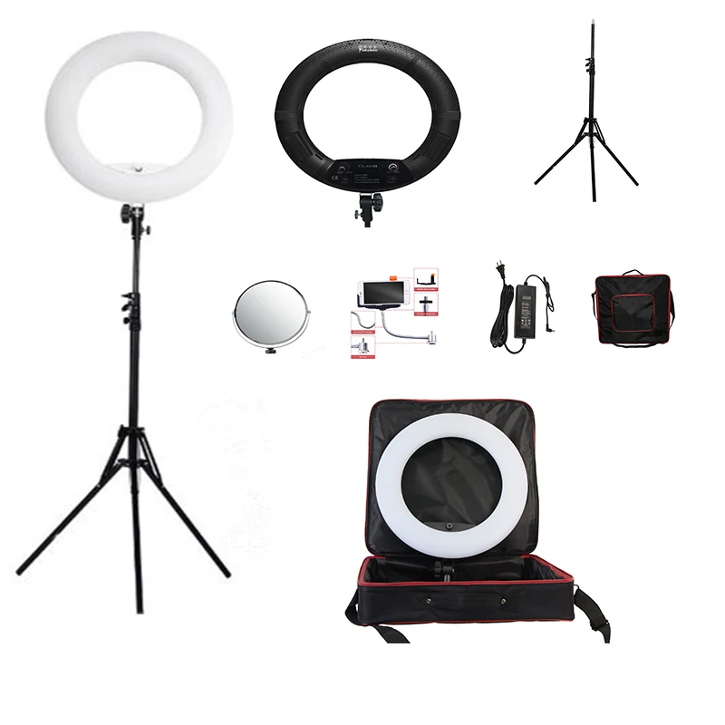 Yidoblo Black FS-480II 2 Colors adjust Camera Photo/Studio/Phone/Video 18"48W 480 LED Ring Light LED Lamp +Soft bag
Yidoblo Black FS-480II 2 Colors adjust Camera Photo/Studio/Phone/Video 18"48W 480 LED Ring Light LED Lamp +Soft bag
