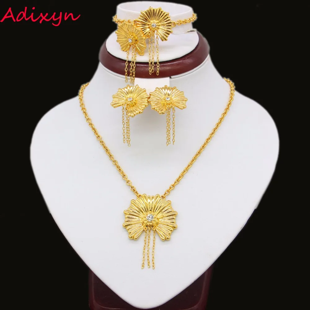 Beautiful Flower Ethiopian Sets Jewelry Gold Color Crystal Necklace/Earring/Bracelet/Ring African/Eritrea Women Jewelry Set
Beautiful Flower Ethiopian Sets Jewelry Gold Color Crystal Necklace/Earring/Bracelet/Ring African/Eritrea Women Jewelry Set