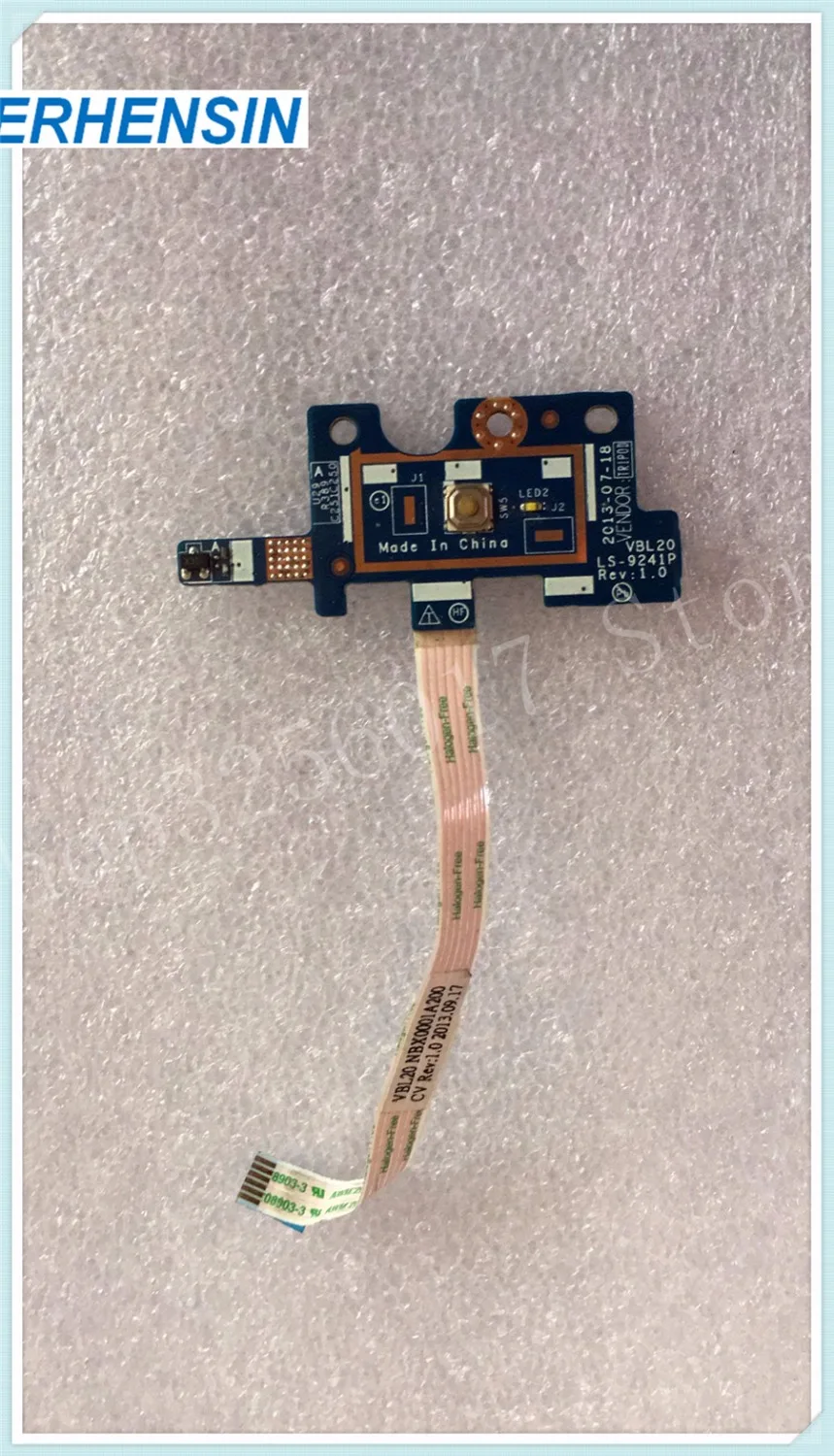 GENUINE ORIGINAL For HP For ZBook 15 15.6" Laptop Power Button Board w Cable LS-9241P
GENUINE ORIGINAL For HP For ZBook 15 15.6" Laptop Power Button Board w Cable LS-9241P