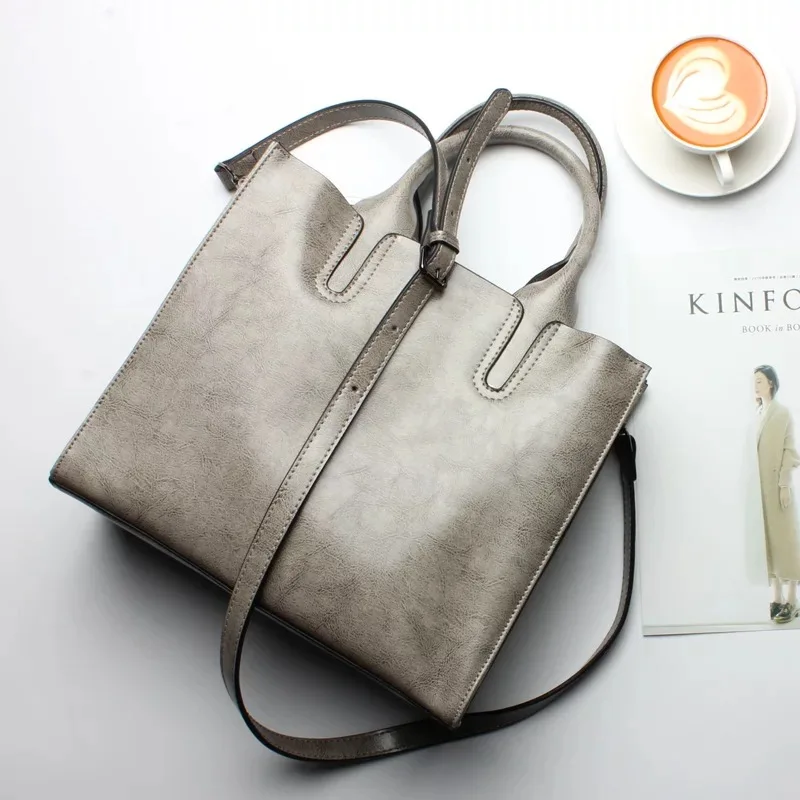 2018 Luxury Genuine Leather Women Bags Designer Famous Brands Vintage Casual Tote Bag Shoulder bags bolsa feminina sac a main
2018 Luxury Genuine Leather Women Bags Designer Famous Brands Vintage Casual Tote Bag Shoulder bags bolsa feminina sac a main