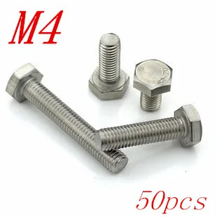 50 шт./лот, бесплатная доставка, метрическая резьба M4 * 8/10/12/16/20/25/30/35/40/45/50 мм, внешняя Шестигранная головка из нержавеющей стали, болты
50 шт./лот, бесплатная доставка, метрическая резьба M4 * 8/10/12/16/20/25/30/35/40/45/50 мм, внешняя Шестигранная головка из нержавеющей стали, болты