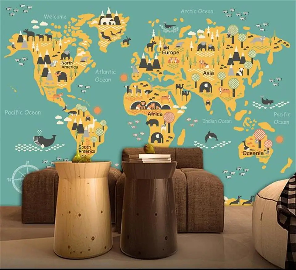 custom 3d photo wallpaper kids mural cartoon kids world map 3d photo picture mural room livingroom sofa TV background wall paper
custom 3d photo wallpaper kids mural cartoon kids world map 3d photo picture mural room livingroom sofa TV background wall paper