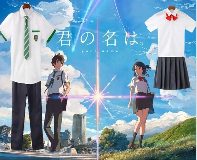 Japanese Anime Kimi no Na wa Your Name Tachibana Taki Cosplay Costume Miyamizu Mitsuha Cosplay School Uniform Costume
Japanese Anime Kimi no Na wa Your Name Tachibana Taki Cosplay Costume Miyamizu Mitsuha Cosplay School Uniform Costume