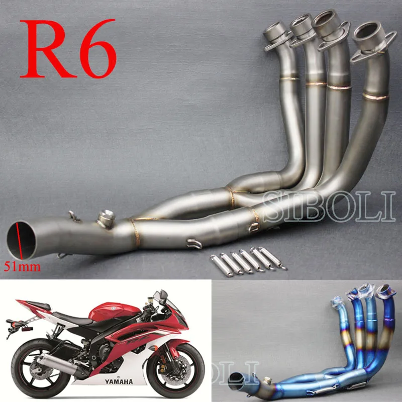 Выхлопная труба для мотоцикла YAMAHA YZF R6 2006 2007 2008 2009 2010 2011 2013 2014|Выхлопные трубы и