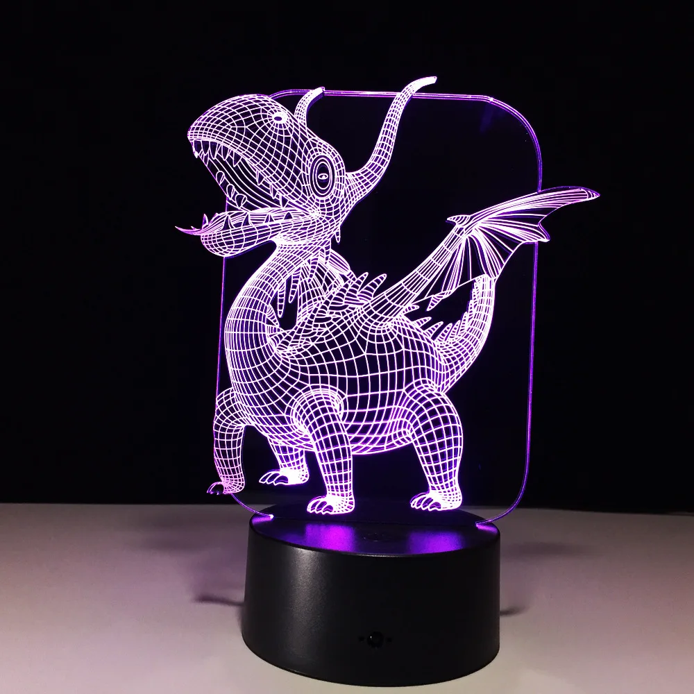 LED 3D Night Light 7 Colors Change Dinosaur Atmosphere Table Lamp Baby Toy Gift Desk Home Decor
LED 3D Night Light 7 Colors Change Dinosaur Atmosphere Table Lamp Baby Toy Gift Desk Home Decor
