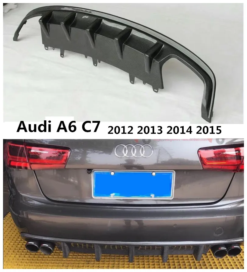 Задний спойлер из углеродного волокна для Audi A6 C7 2012 2013 2014 2015 высококачественный