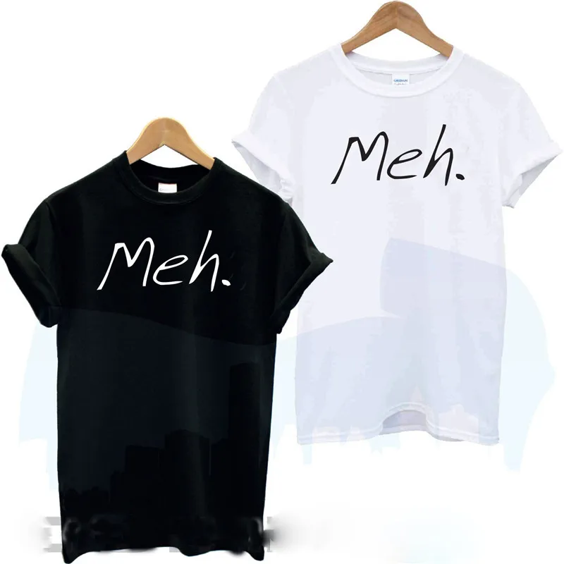 2018 Fashion Women Tshirt Short Sleeve Meh Letter Print Cotton Casual Funny Shirt For Lady Black White Top Tee Hipster T-F50051
2018 Fashion Women Tshirt Short Sleeve Meh Letter Print Cotton Casual Funny Shirt For Lady Black White Top Tee Hipster T-F50051