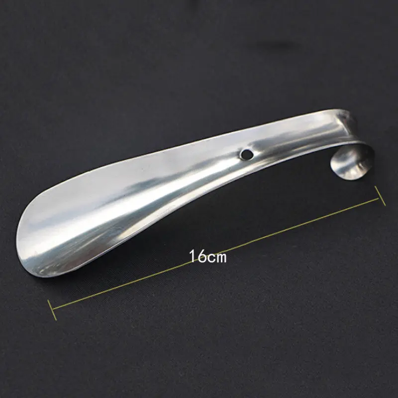 One Piece 16cm Durable Professional Stainless Steel Silver Shoe Horn Handle Shoes Horn
One Piece 16cm Durable Professional Stainless Steel Silver Shoe Horn Handle Shoes Horn