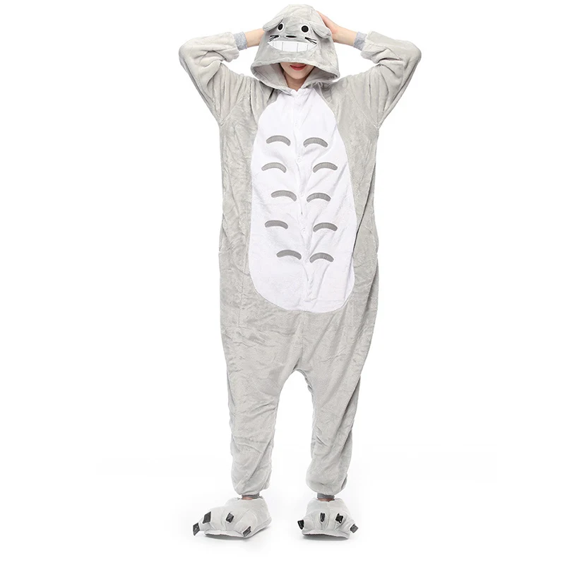 Anime Totoro unisex adults flannel animal Pajamas warm cosplay Pijama cute Onesies Pyjamas women sleep Robe
Anime Totoro unisex adults flannel animal Pajamas warm cosplay Pijama cute Onesies Pyjamas women sleep Robe