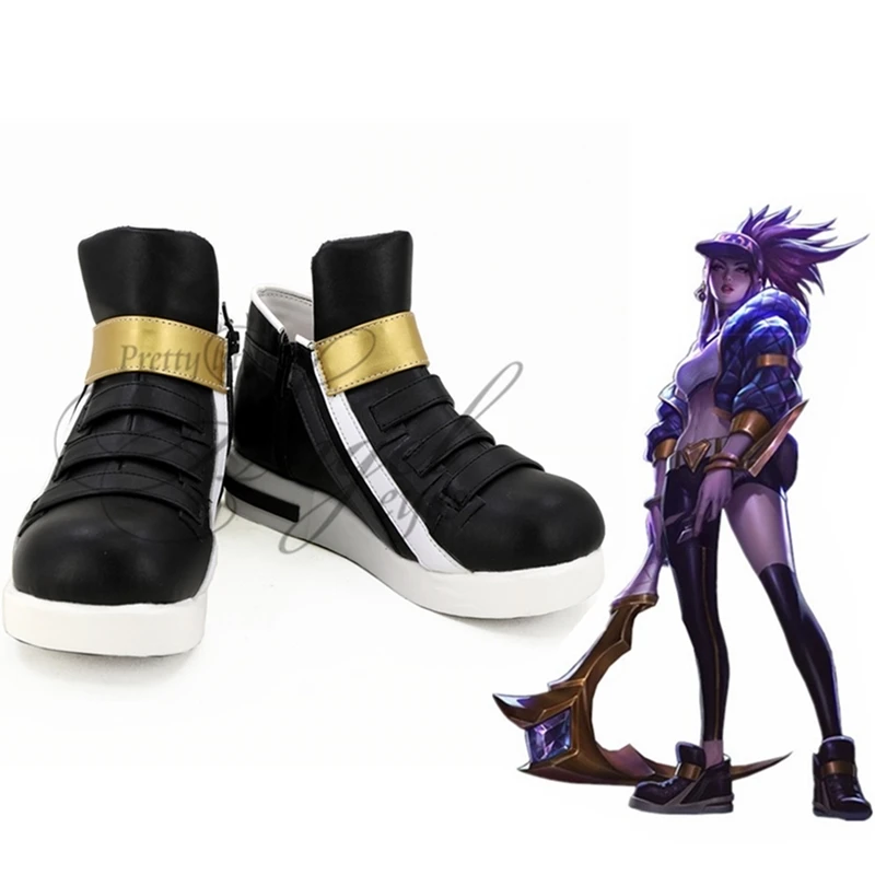 Популярная Игровая Лига Легенд обувь для косплея LOL KDA Akali вечеринки сделанная на