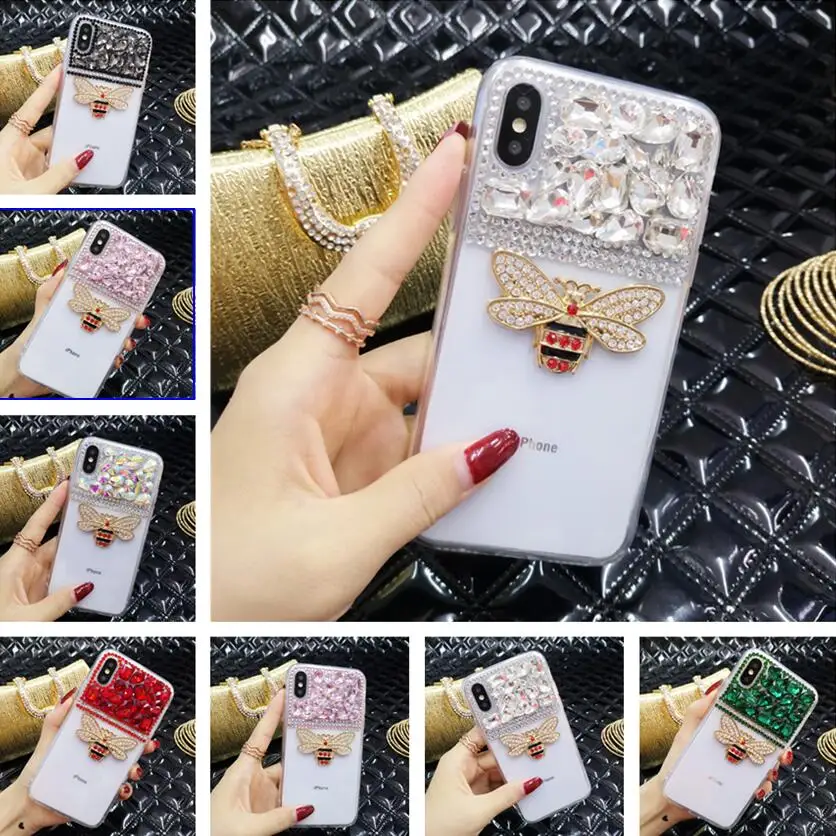 Luxury Glitter Bling Rhinestone Diamond Bee Soft Phone Case For SamsungS8 S9 S10 S20 S21 PLUS NOTE 5 8 9 10 20 Back Cover Fundas
Luxury Glitter Bling Rhinestone Diamond Bee Soft Phone Case For SamsungS8 S9 S10 S20 S21 PLUS NOTE 5 8 9 10 20 Back Cover Fundas