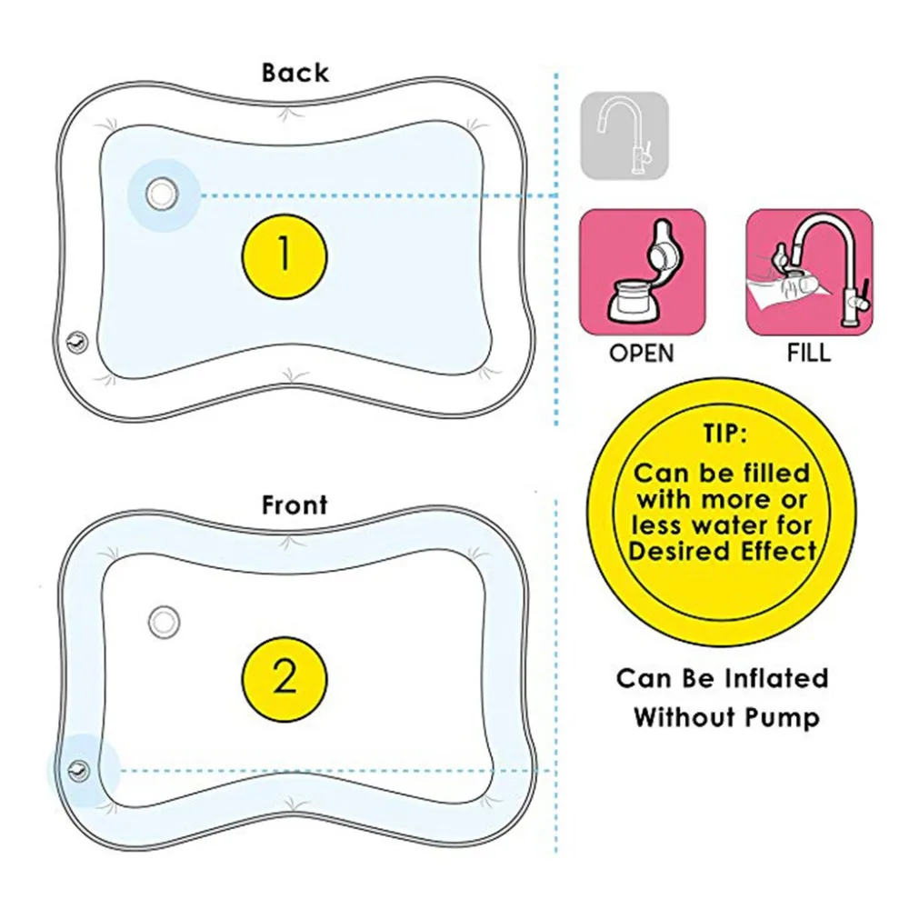 New Baby Toys Inflatable Tummy Time Water Play Mat Activity Center For Infants Toddlers Boys Girls Newborn Gift
New Baby Toys Inflatable Tummy Time Water Play Mat Activity Center For Infants Toddlers Boys Girls Newborn Gift