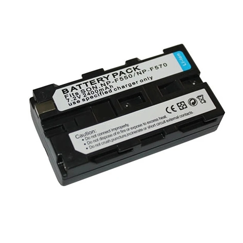 2400mAh NP-F550 NP-F570 Rechargeable Battery Lithium-ion Battery Pack For NP-F550 F750 F970 F960 LED Video Light Lamp Battery
2400mAh NP-F550 NP-F570 Rechargeable Battery Lithium-ion Battery Pack For NP-F550 F750 F970 F960 LED Video Light Lamp Battery