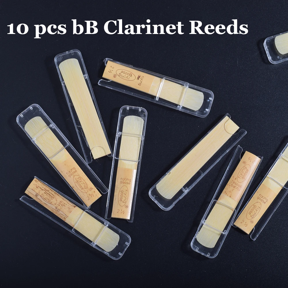 10 PCS Bb Clarinet Reeds Strength 2.5 B Flat Clarinete Part 2 1/2 Professional Musical Instrument Accessories
10 PCS Bb Clarinet Reeds Strength 2.5 B Flat Clarinete Part 2 1/2 Professional Musical Instrument Accessories