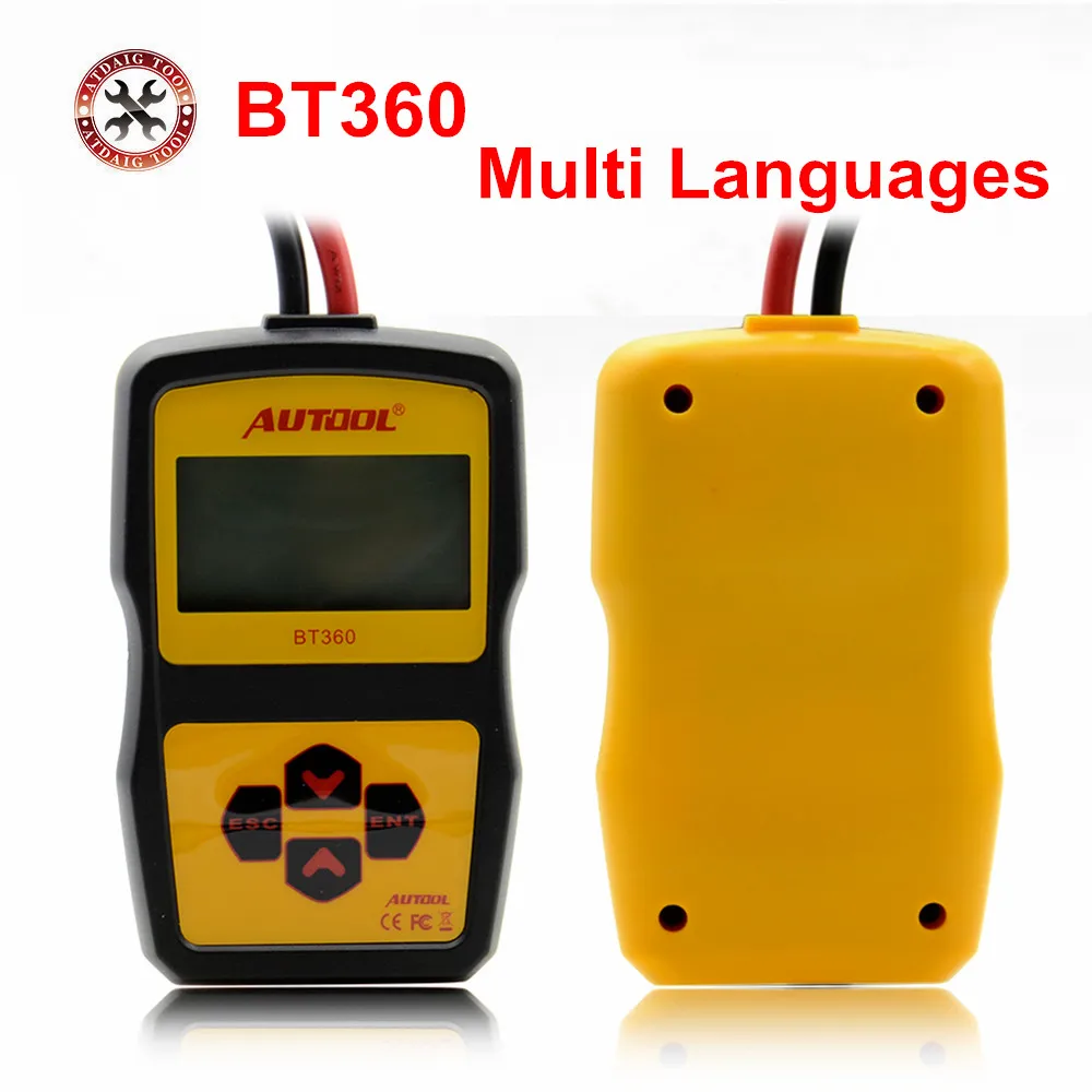 Оригинальный Автомобильный Тестер Аккумуляторов Autool BT360 12 В анализатор