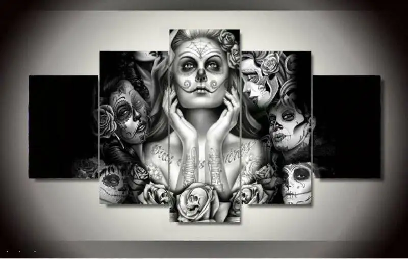 Framed Printed Sugar Skull Girl 5 Piece Picture Painting Wall Art Room Decor Poster Canvas Free Shipping F/91634
Framed Printed Sugar Skull Girl 5 Piece Picture Painting Wall Art Room Decor Poster Canvas Free Shipping F/91634