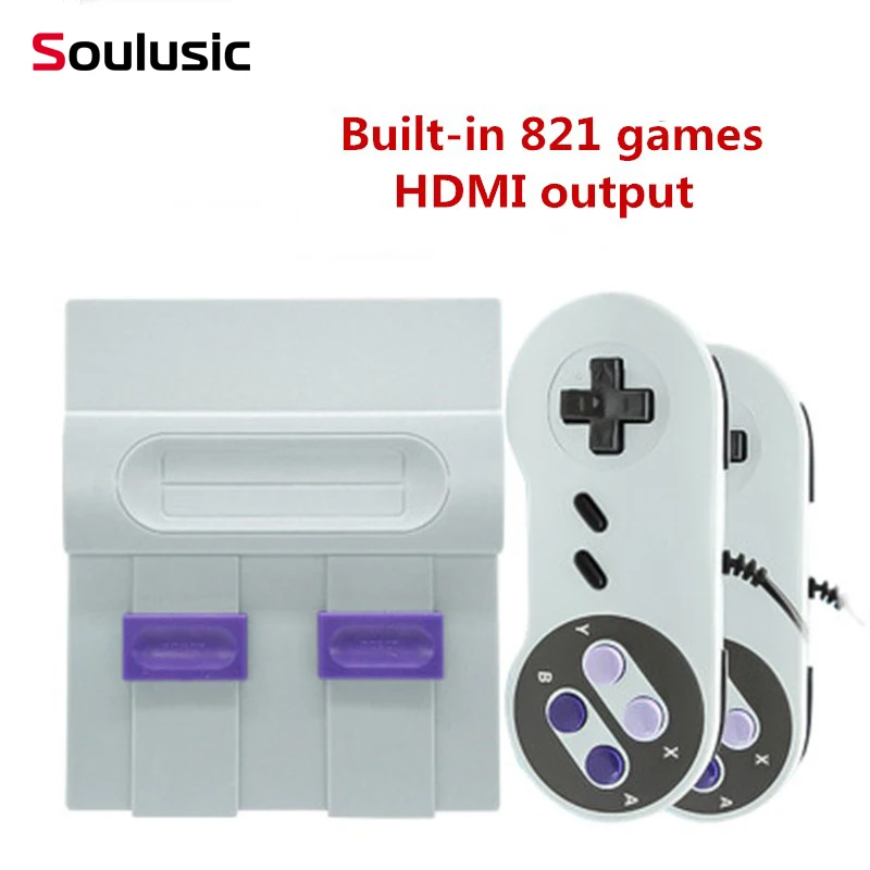 Soulusic Mini TV Game Console HDMI 8Bit Retro Video Game Console Built-In 821 Different Classic Games Handheld Gaming Players
Soulusic Mini TV Game Console HDMI 8Bit Retro Video Game Console Built-In 821 Different Classic Games Handheld Gaming Players