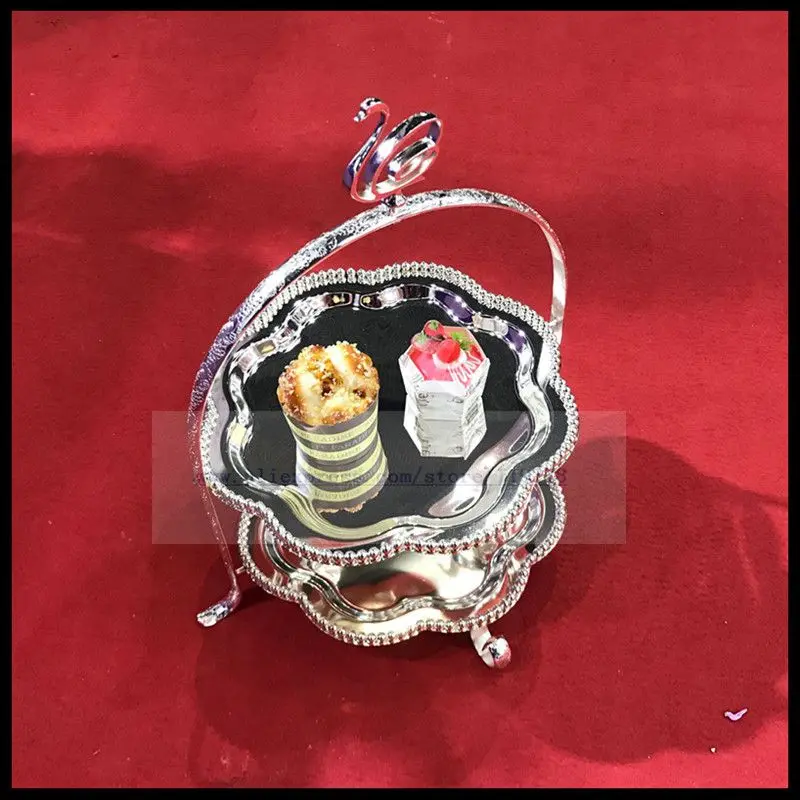 New creative plum-shaped double-decker tea set silver-plated wedding dessert set dessert table
New creative plum-shaped double-decker tea set silver-plated wedding dessert set dessert table
