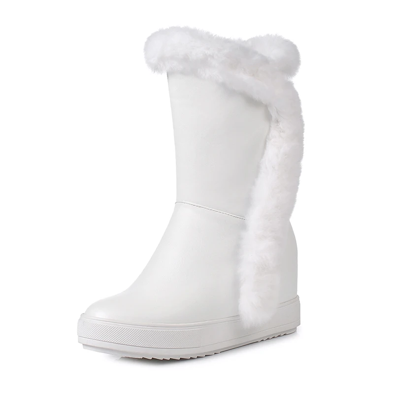 fanyuan flock round toe increasing zipper big size fur snow boots platform wedge winter shoe elegant solid women mid-calf boots
fanyuan flock round toe increasing zipper big size fur snow boots platform wedge winter shoe elegant solid women mid-calf boots