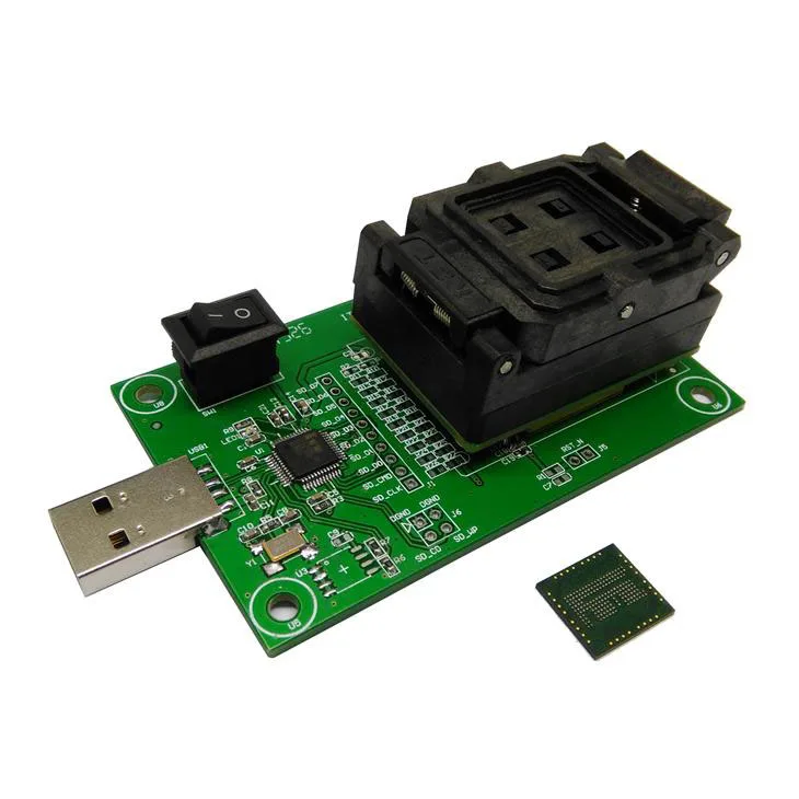 Адаптер eMCP162 BGA186 с разъемом раскладушки программируемый адаптер USB HDD флэш память