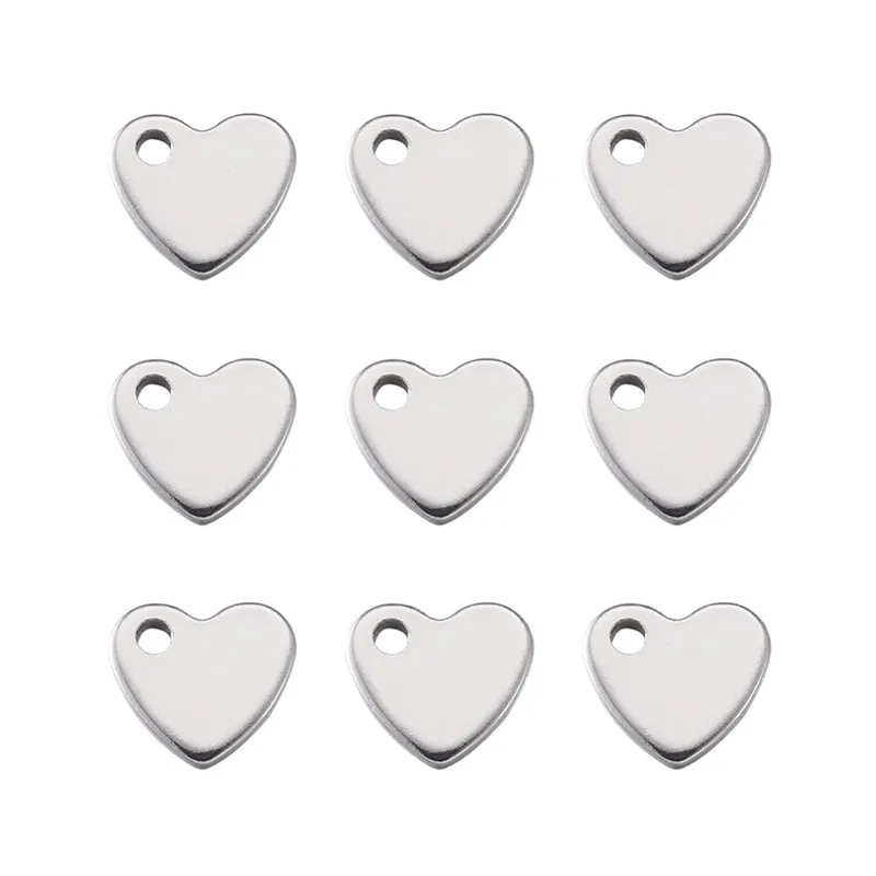 Pandahall 100Pcs Heart Charms Stainless Steel Stamping Blank Tag Pendants For Necklace Bracelet Earring Jewelry Making Gift
Pandahall 100Pcs Heart Charms Stainless Steel Stamping Blank Tag Pendants For Necklace Bracelet Earring Jewelry Making Gift