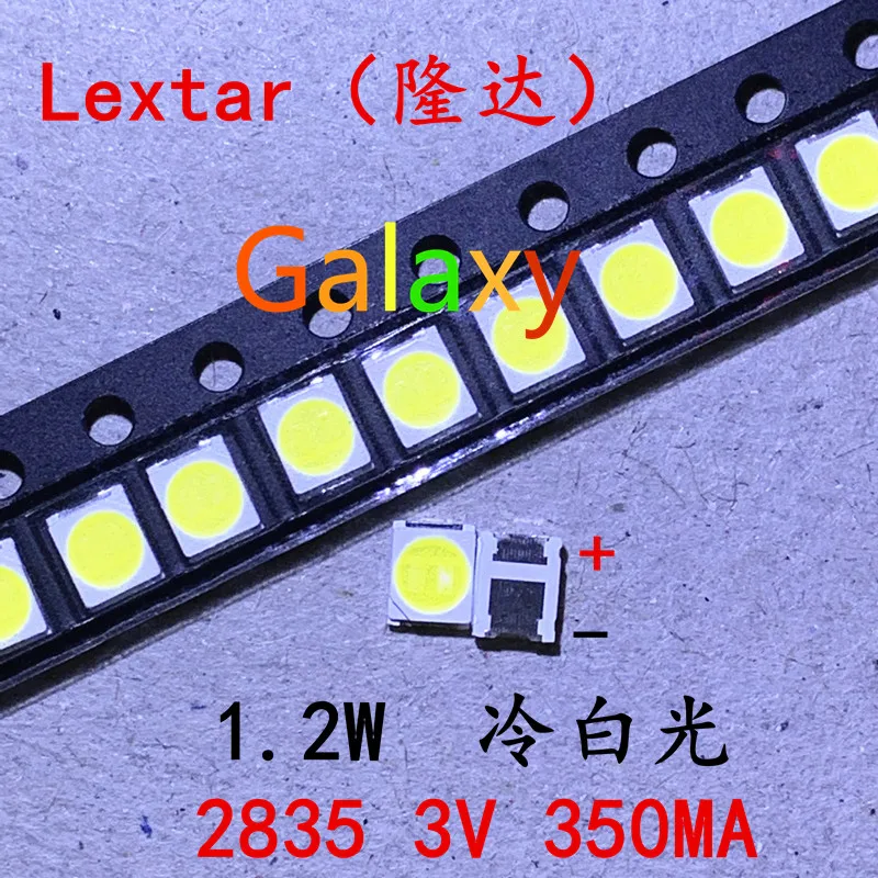 Оригинальный светодиодный экран LEXTAR 2835 3528 1210 50 шт. 3 В 1 2 Вт SMD для ремонта