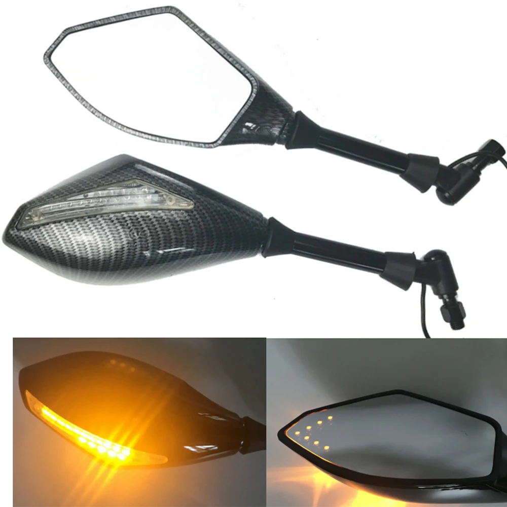 2 X LED Turn Lights Side Mirrors Turn Signal Indicator Rearview Mirror Motorcycle For Honda Suzuki Kawasaki Ducati Yamaha
2 X LED Turn Lights Side Mirrors Turn Signal Indicator Rearview Mirror Motorcycle For Honda Suzuki Kawasaki Ducati Yamaha