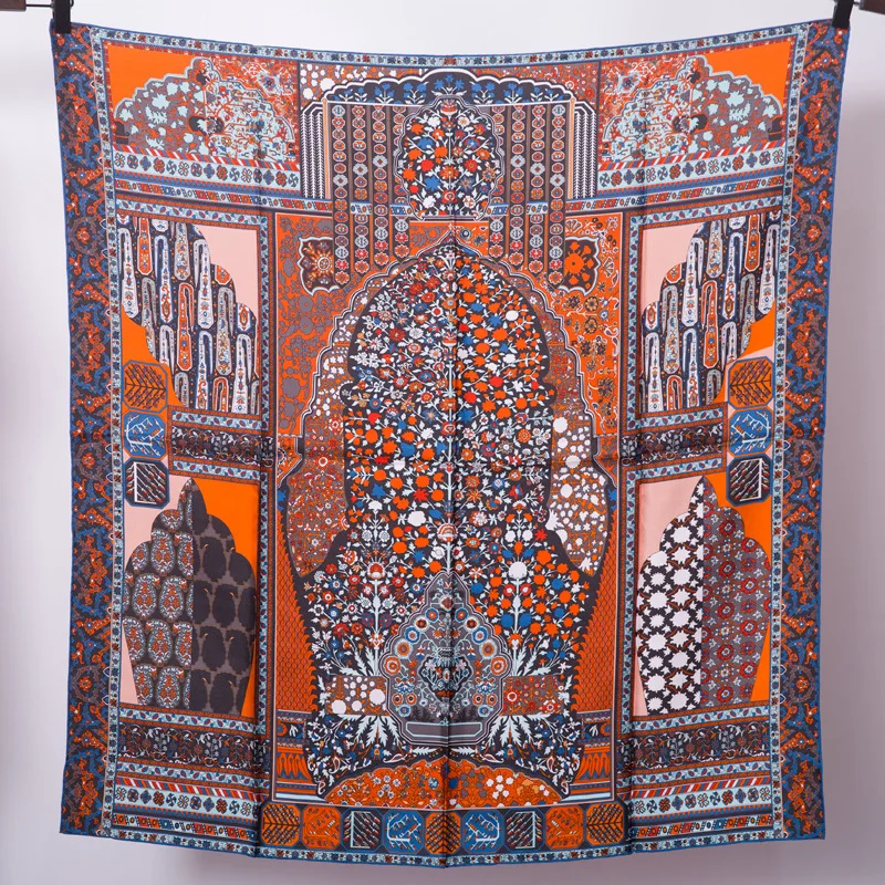 Персидский ковер чистый шелк с рисунком Twill женский шарф модные квадратные шарфы шали для шеи шарфы аксессуары для пляжа 90x90 см FJ125
Персидский ковер чистый шелк с рисунком Twill женский шарф модные квадратные шарфы шали для шеи шарфы аксессуары для пляжа 90x90 см FJ125