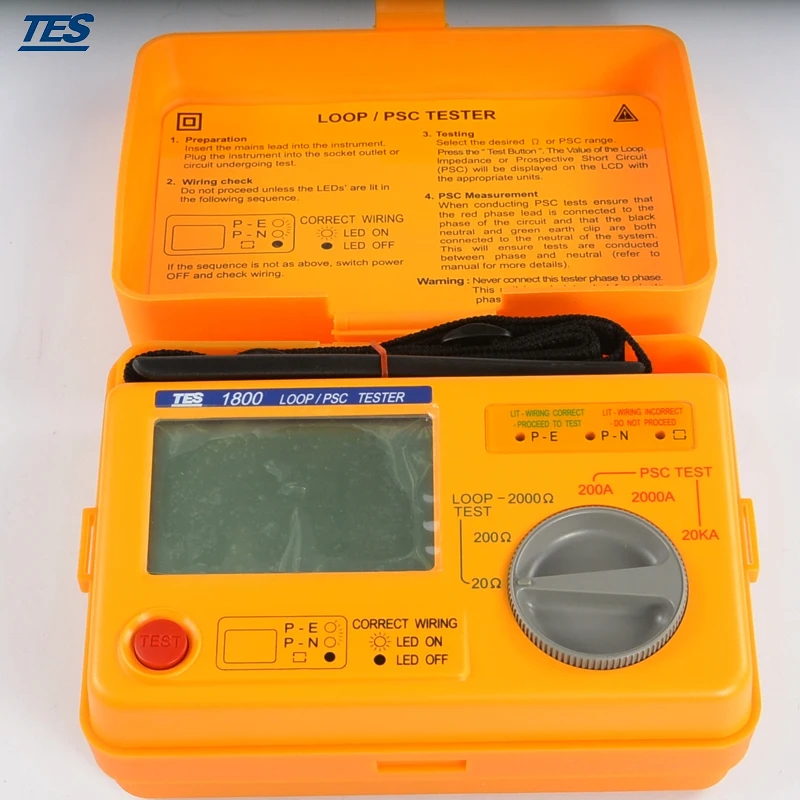 TES 1800A PSC тестер сопротивления 0 01 Вт 3 значный ЖК дисплей петля сопротивление
