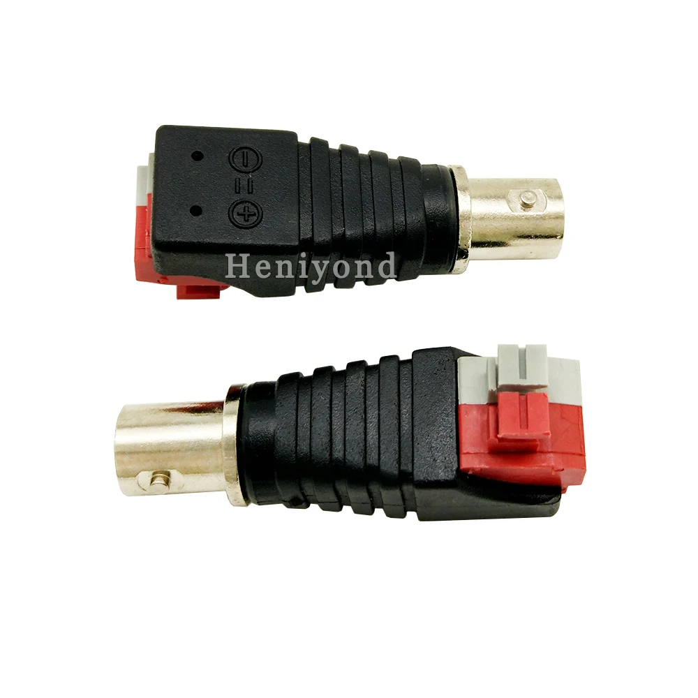 5 шт. CAT5 к камере видеонаблюдения BNC UTP разъем для видео Balun адаптер типа Push гнездо