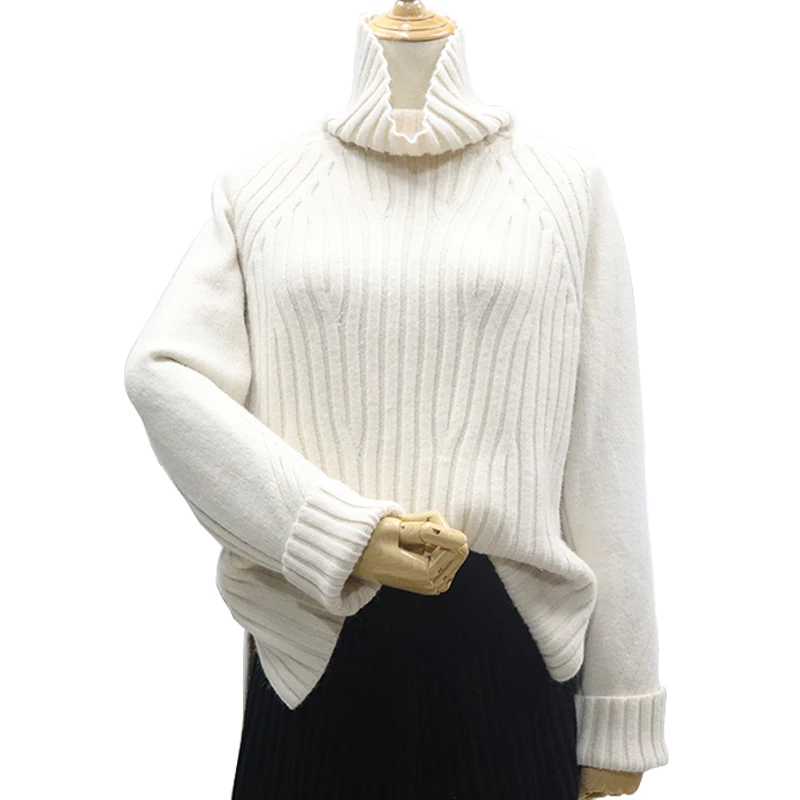 New Autumn and Winter Heavy Thick Pure Cashmere Sweater Female High Collar Version of the Lazy Loose Pullover Sweater
New Autumn and Winter Heavy Thick Pure Cashmere Sweater Female High Collar Version of the Lazy Loose Pullover Sweater