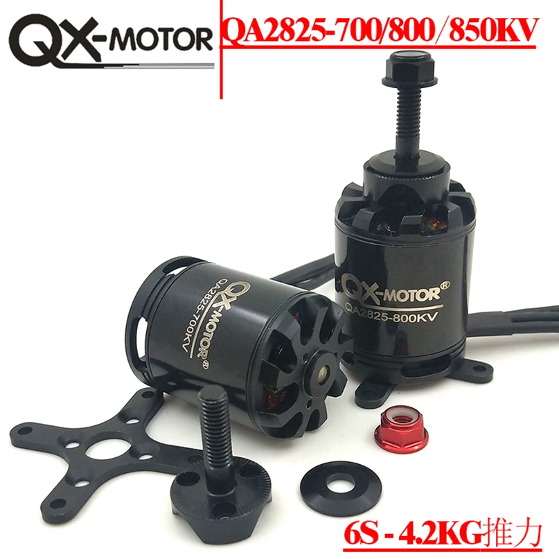 QX-MOTOR QA2825 Brushless Motor 700KV 800KV 850KV CW CCW 3-6S Lipo 55A / 10S 4KG Thrust for Fixed Wing Plane RC Quadcopter Drone
QX-MOTOR QA2825 Brushless Motor 700KV 800KV 850KV CW CCW 3-6S Lipo 55A / 10S 4KG Thrust for Fixed Wing Plane RC Quadcopter Drone