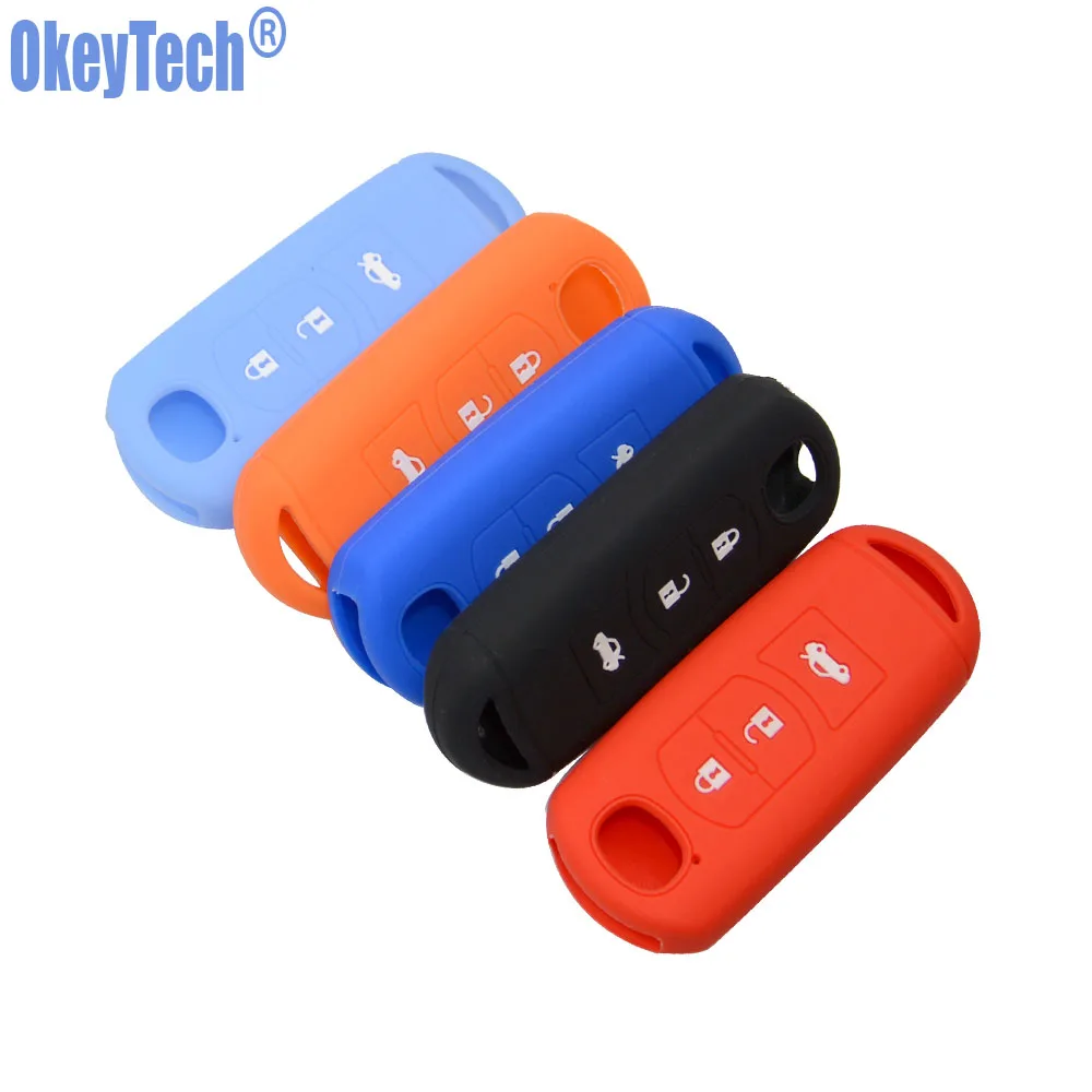 OkeyTech Silicone Rubber Car Key Cover For MAZDA 3 5 6 Axela CX5 CX7 Key Case Car Accessaries Protect Holder Shell
OkeyTech Silicone Rubber Car Key Cover For MAZDA 3 5 6 Axela CX5 CX7 Key Case Car Accessaries Protect Holder Shell