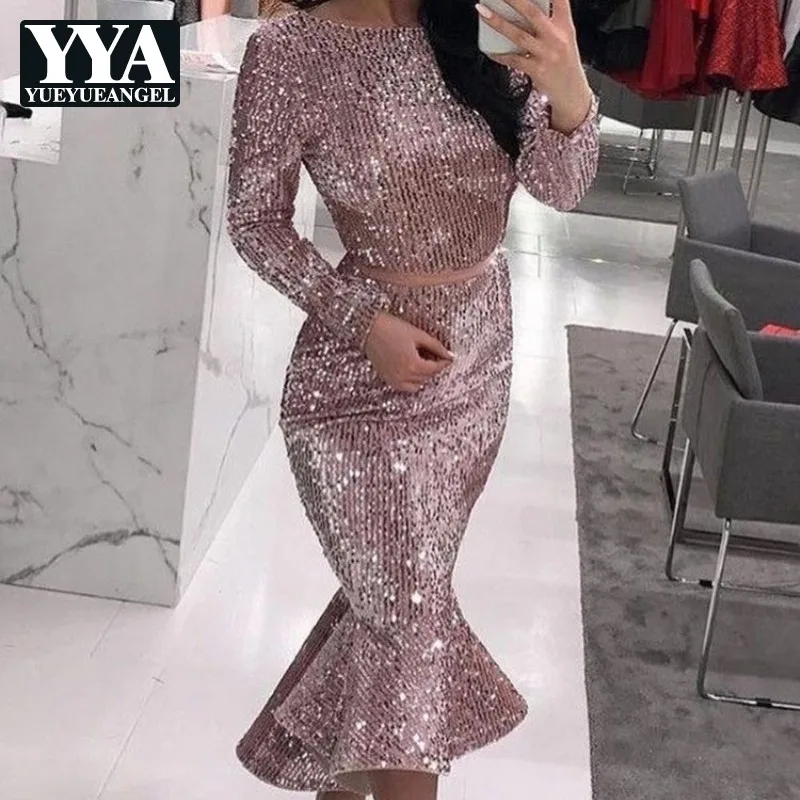 Fashion Long Sleeve Sequin Bodycon Dress Women Runway Vintage Mermaid Sexy Party Midi Dresses Vestidos Mujer Summer New
Fashion Long Sleeve Sequin Bodycon Dress Women Runway Vintage Mermaid Sexy Party Midi Dresses Vestidos Mujer Summer New