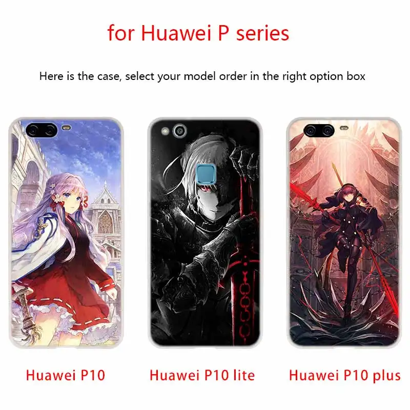 Чехол для телефона Fate Series Grand girl с аниме Huawei P40 P9 P10 P20 P30 Lite чехлы Pro P Smart 2019 мягкий