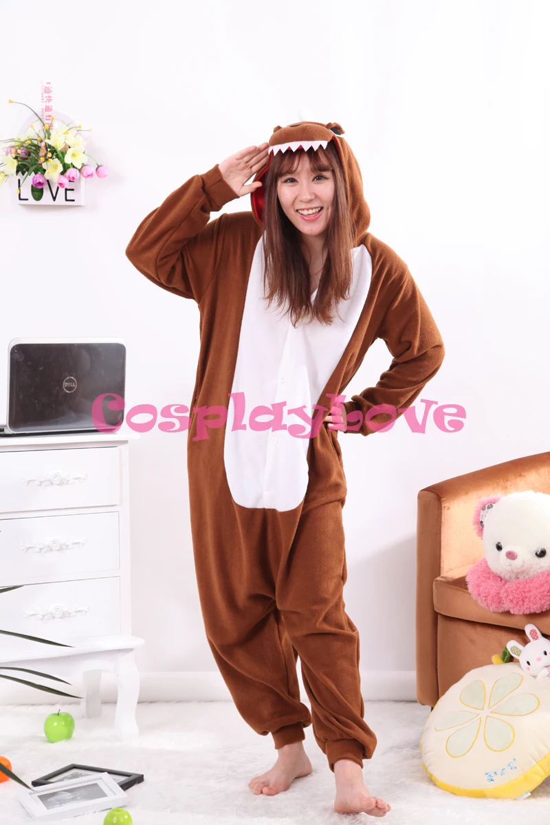 Brown Dinosaurs Pajamas Animal Cosplay Costume Kid Adult Pajamas Onesies Cartoon Sleepwear Sleepsuit
Brown Dinosaurs Pajamas Animal Cosplay Costume Kid Adult Pajamas Onesies Cartoon Sleepwear Sleepsuit