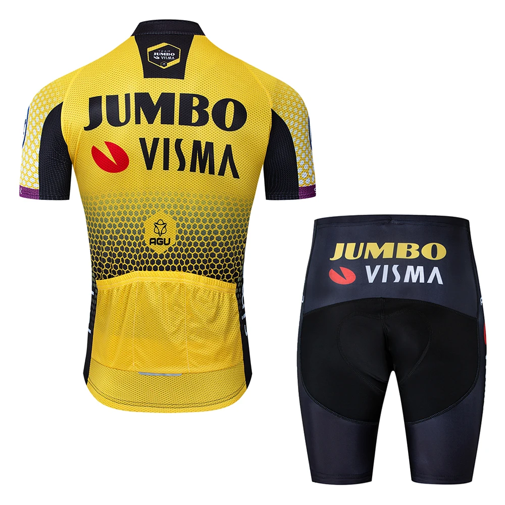 2019 Pro team jumbo visma cycling jersey set mens bicycle maillot MTB Racing ropa Ciclismo summer quick dry bike cloth GEL pad
2019 Pro team jumbo visma cycling jersey set mens bicycle maillot MTB Racing ropa Ciclismo summer quick dry bike cloth GEL pad