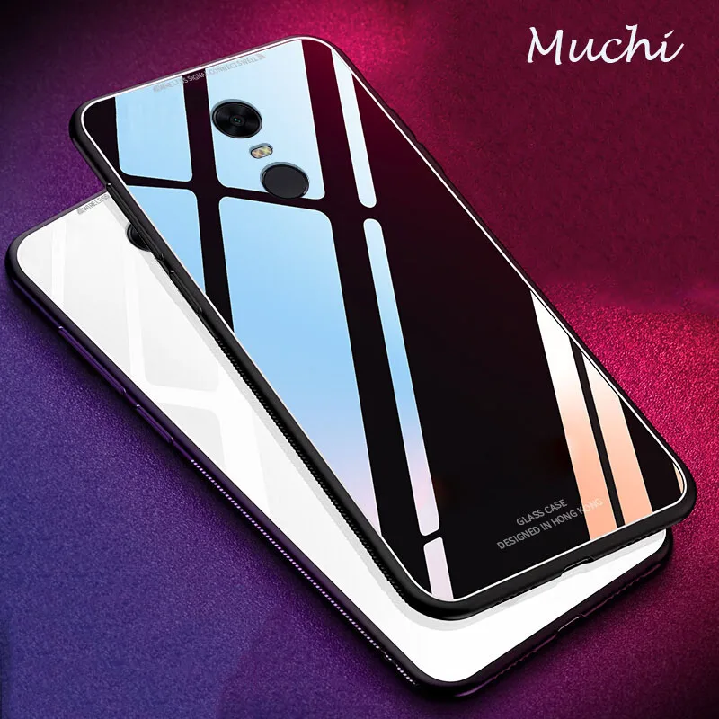 Чехол MUCHI для Xiaomi Redmi Note 4X роскошный мягкий чехол из закаленного стекла с рамкой 4