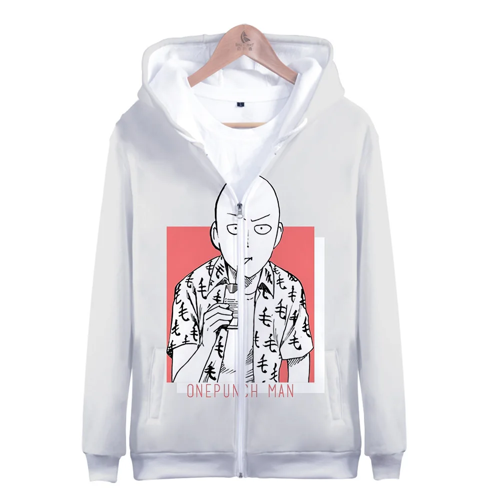 One Punch Man сезон 2 3D японские толстовки с капюшоном на молнии для женщин и мужчин